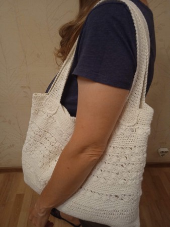 Сумка женская вязанная летняя handmade
