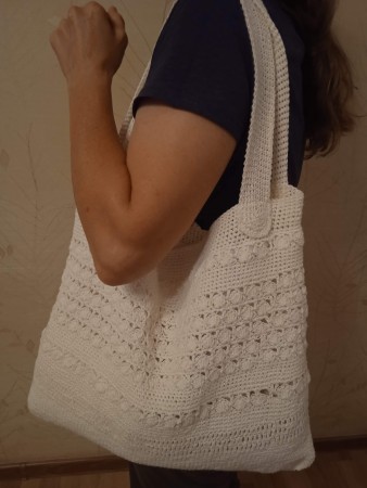 Превью Сумка женская вязанная летняя handmade