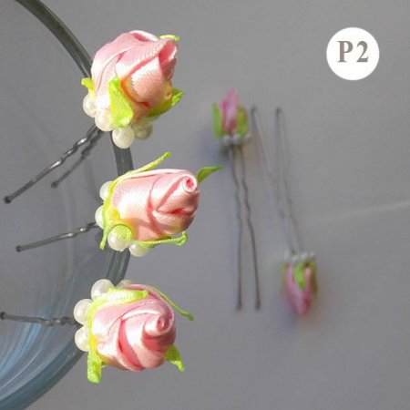 Превью Светло-розовые цветы Украшения Ручная работа