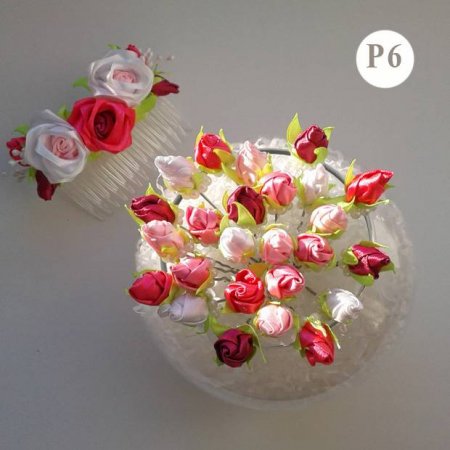 Светло-розовые цветы Украшения Ручная работа