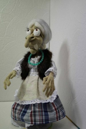 Превью Интерьерная кукла Баба Яга