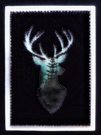 Превью Картина в стиле String Art