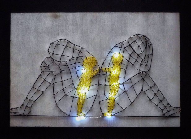 Превью Картина в стиле String Art