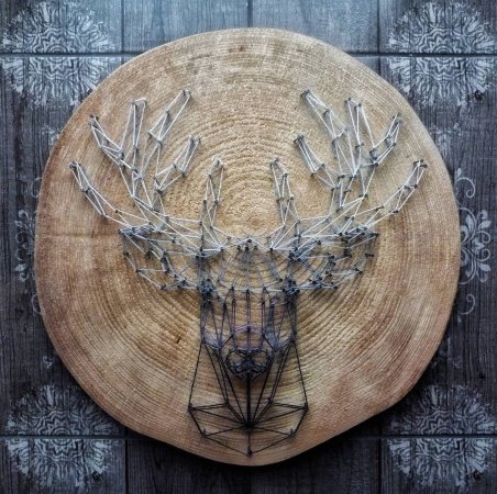 Превью Картина в стиле String Art