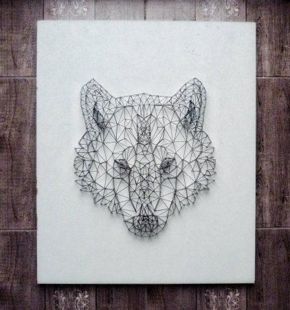 Превью Картина в стиле String Art