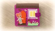 Книга из фетра Кукольный домик