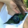 Брошь, выполненная в технике мокрого валяния